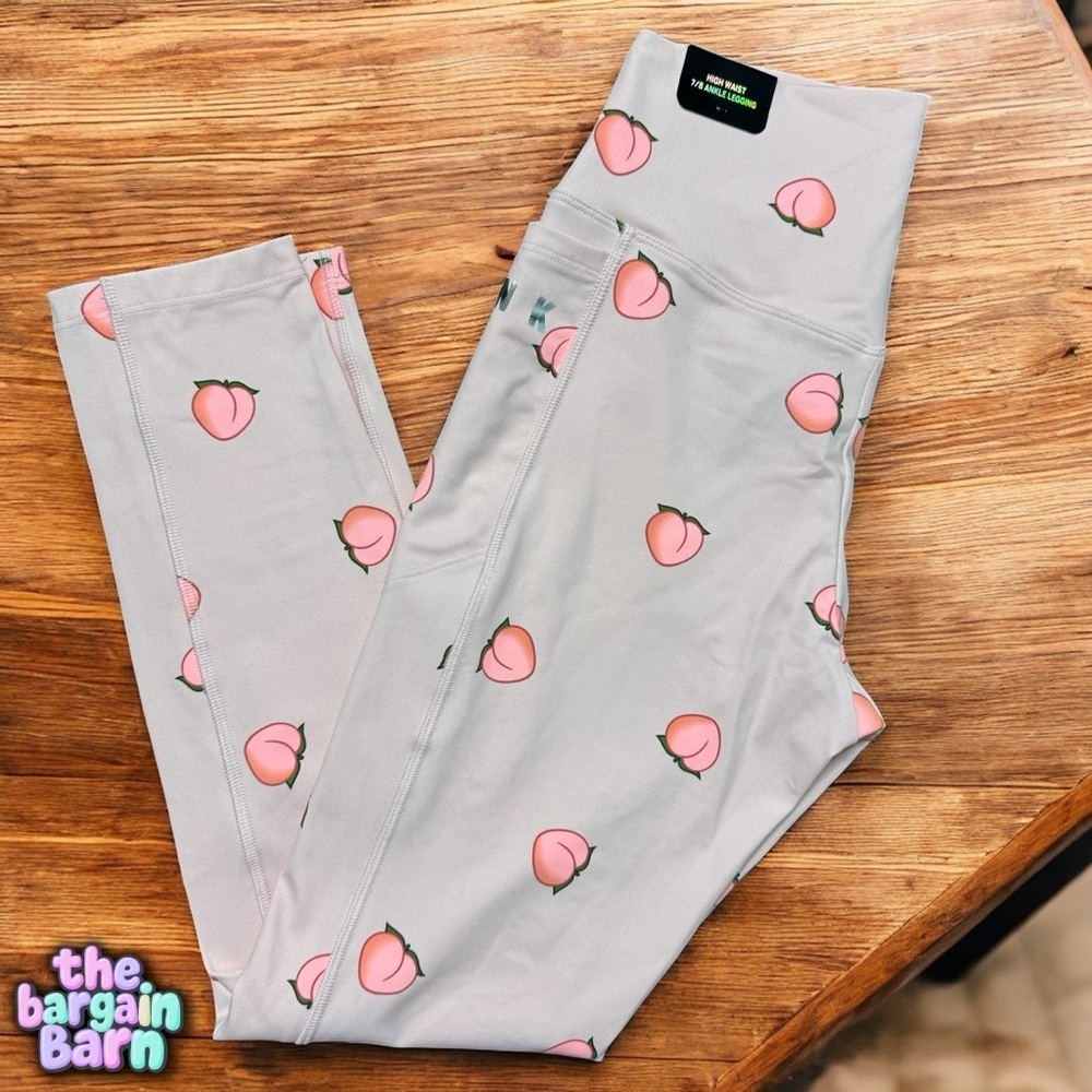 Victoria’s Secret Pink NWT Women’s Peach High Waisted 7/8 Ankle Leggings (Small)